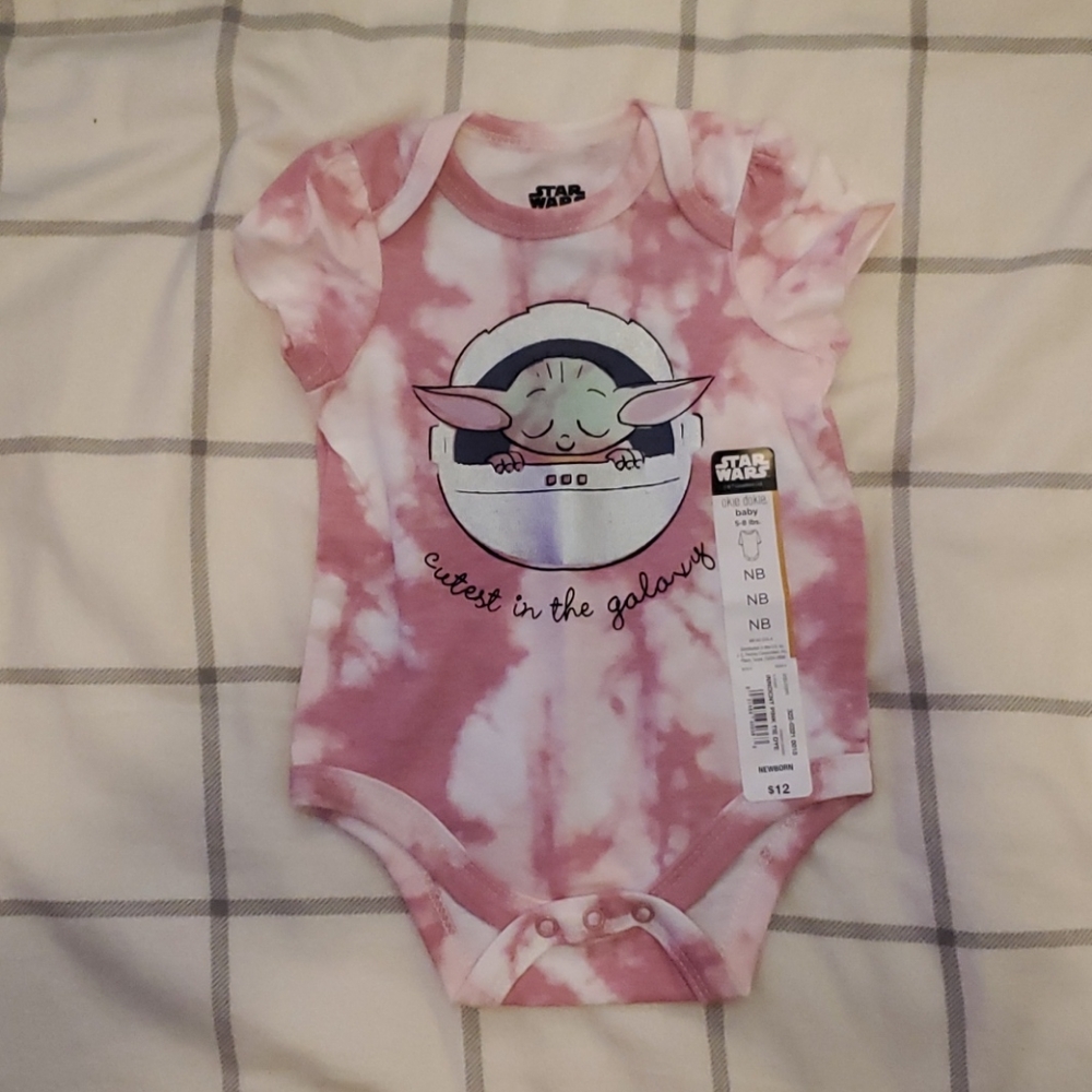 Star wars baby Yoda onsie